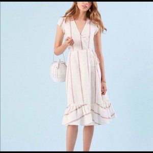 Reformation Apricot Dress in Red Licorice - XS